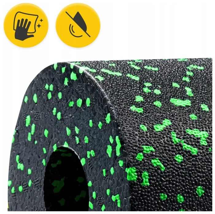 Масажний ролик 4FIZJO Mini Foam Roller 15 x 5.3 см (валик, роллер) Black/Green (P-5907222931950)