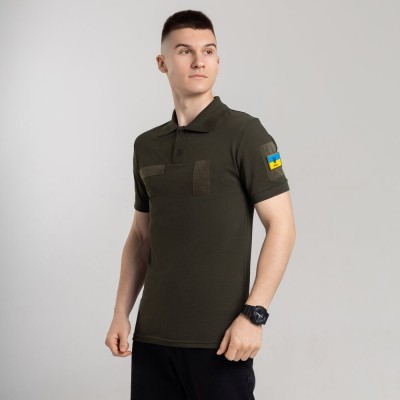 Легке тактичне літнє чоловіче хакі поло Pobedov Royal BATAL Військове