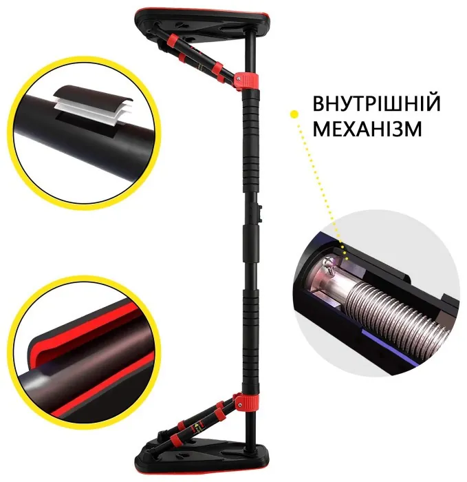 Турник раздвижной Cornix Elite+ 110-140 см XR-0295 Black/Red