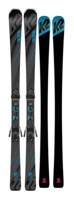 Ліжі гірські (комплект) K2 LUV MACHINE 74+ER3 10 COMPACT 146см Grey/black/blue (10C0401.243.1+10C1011.143.1) O