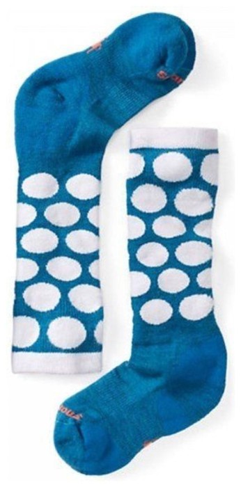 Шкарпетки для дівчаток Smartwool Wintersport All Over Dots Glacial Blue