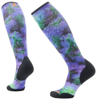 Носки женские Smartwool Women's Ski Targeted Cushion Electric Lotus OTC, Black, M