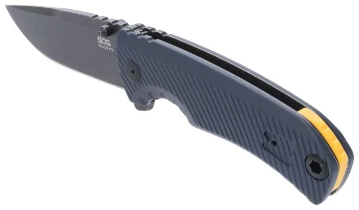 Розкладний ніж SOG Tellus ATK, Squid Ink/Yellow