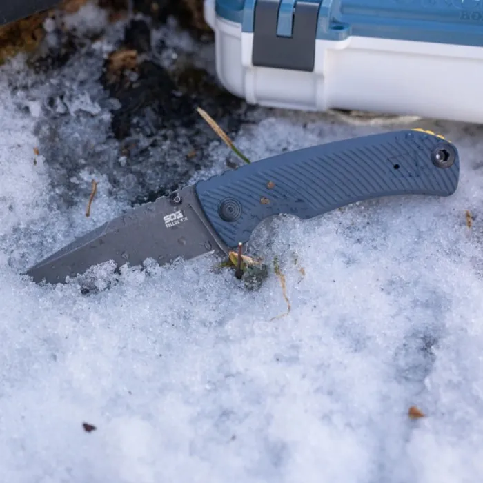Розкладний ніж SOG Tellus ATK, Squid Ink/Yellow