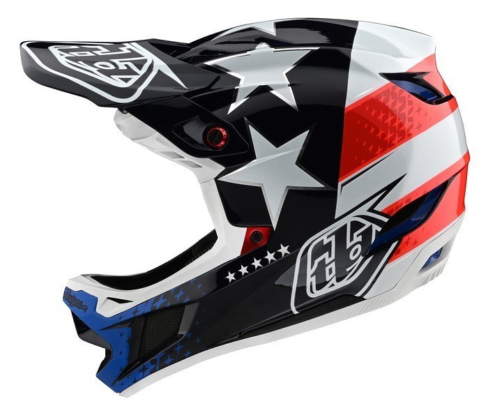 Вело шолом фуллфейс TLD D4 Composite [Freedom 2.0 Red/White] розмір S