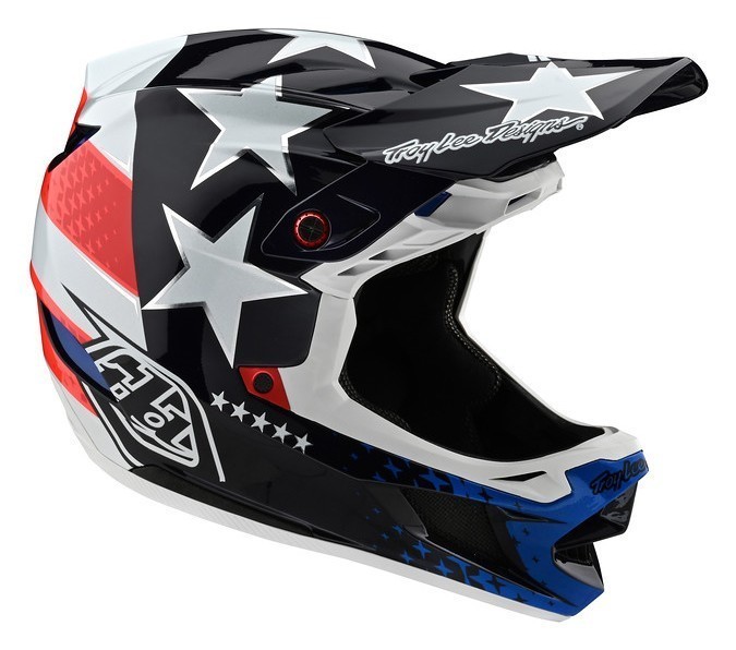 Вело шолом фуллфейс TLD D4 Composite [Freedom 2.0 Red/White] розмір S