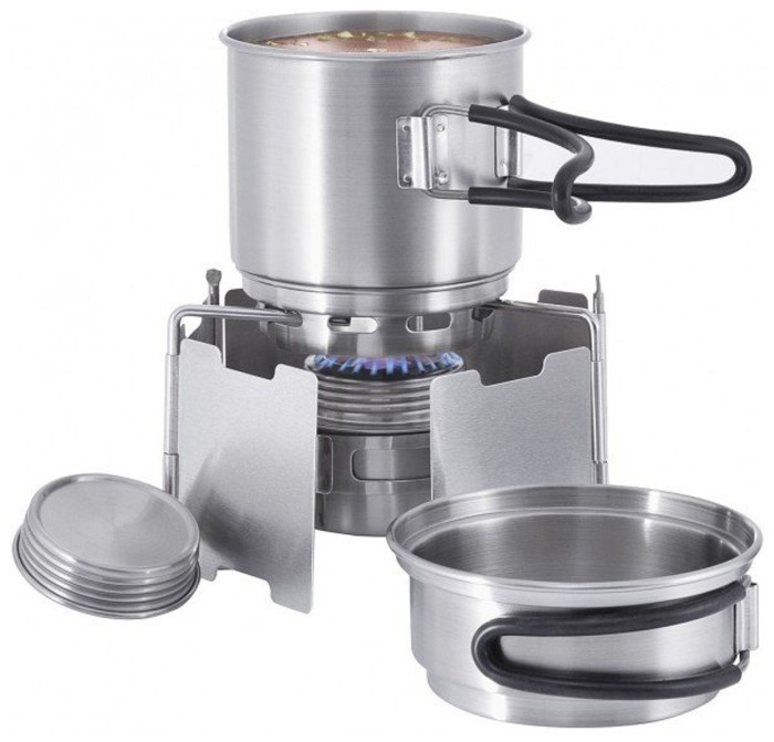 Спиртовая горелкаTatonka Alcohol Burner Set, Silver