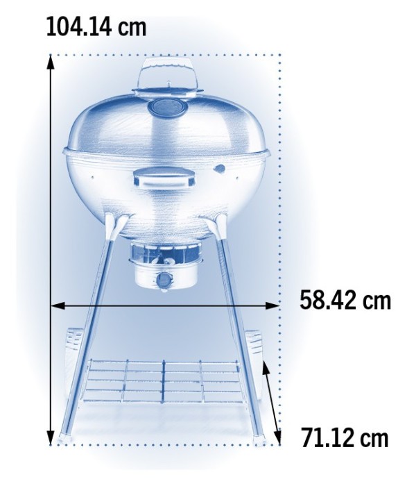 Угольный гриль 57 см Napoleon Premium Kettle NK22K-LEG-3