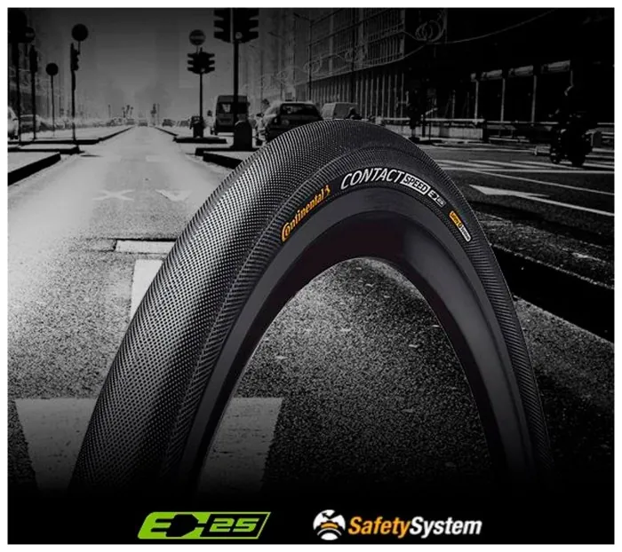 Покришка Continental Contact Speed, 28" | 700 x 42C (40C) | 28 x 1.60, чорний, не складна, skin