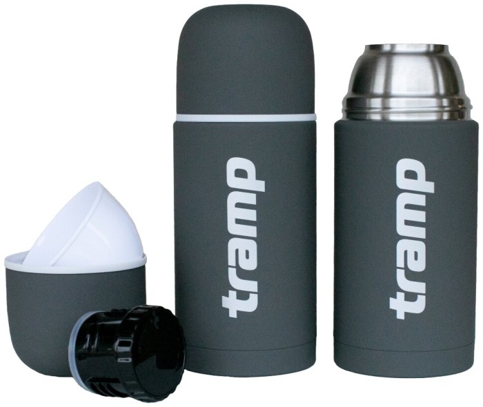 Термос TRAMP Soft Touch 0,75 л, Серый