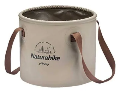 Відро складне Naturehike Round bucket PVC 10 л NH20SJ040 Light Coffee