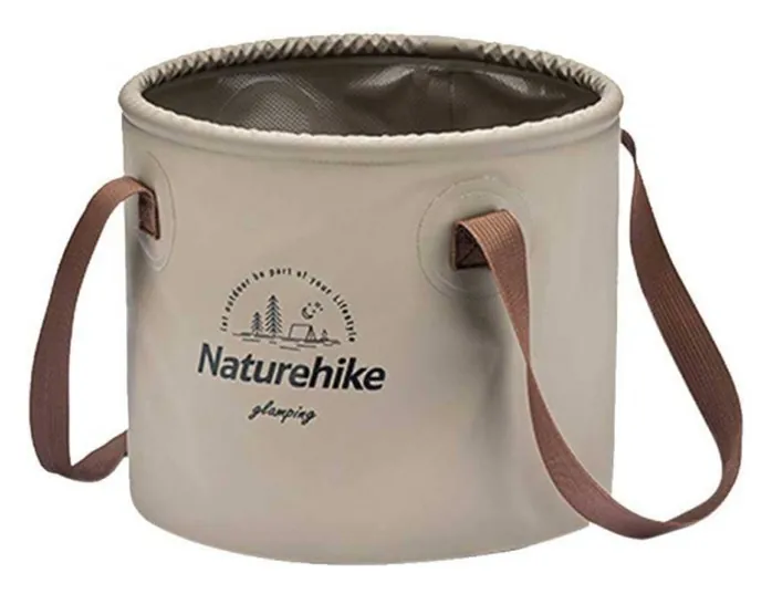 Відро складне Naturehike Round bucket PVC 10 л NH20SJ040 Light Coffee