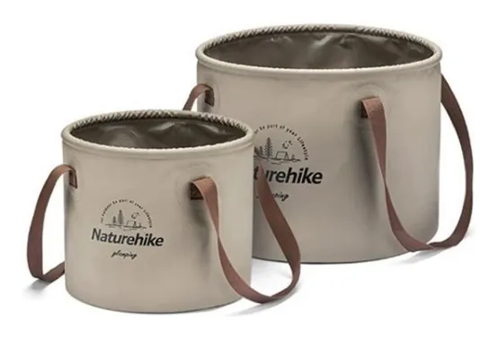 Відро складне Naturehike Round bucket PVC 10 л NH20SJ040 Light Coffee