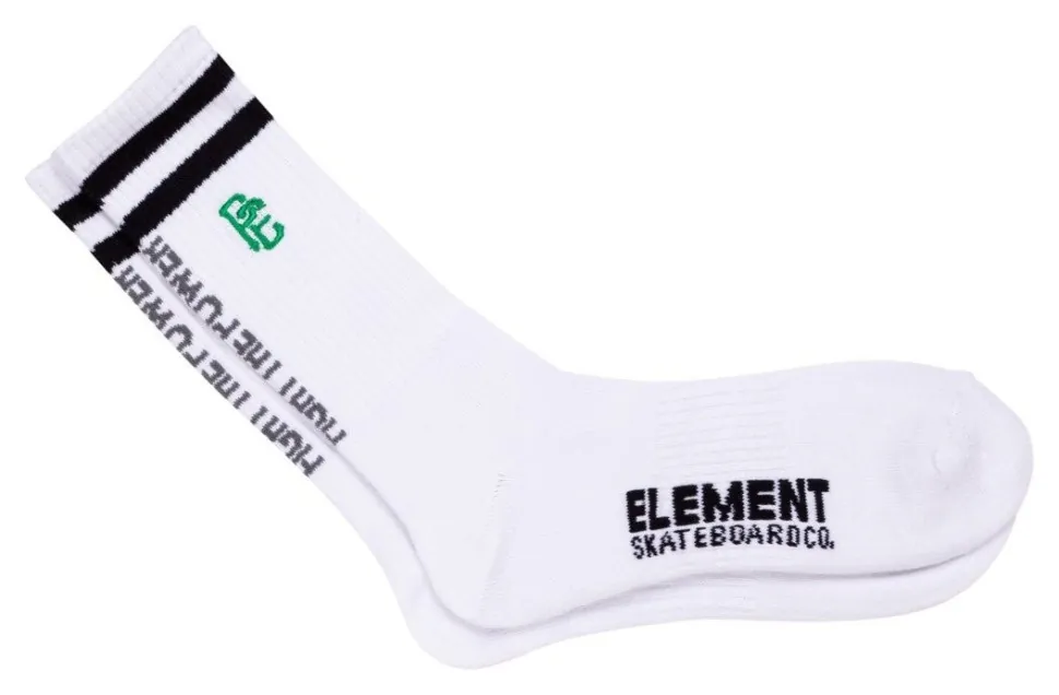 Шкарпетки міські Element ( C5SOB4ELP2 ) PEXE SKATE SOCK 2022 (0010 WHITE)