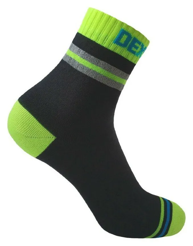 Водонепроникні шкарпетки Dexshell Pro Visibility Cycling, розмір XL (47-49), із зеленою смугою (FNR_DS648HVYXL)