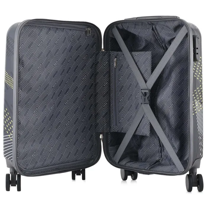 Валіза Semi Line 20" (S) Black Pattern (T5651-1)