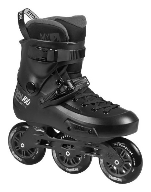 Фріскейт ролики POWERSLIDE ( 908336 ) Zoom Pro Black 100 2025, укр, укр