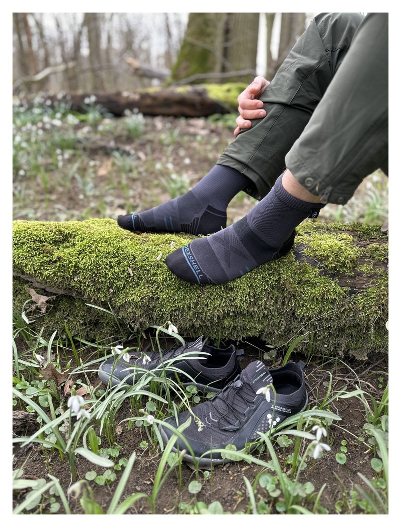 Носки водонепроницаемые Dexshell Running Lite 2.0 Socks, серые, размер L (43-46)