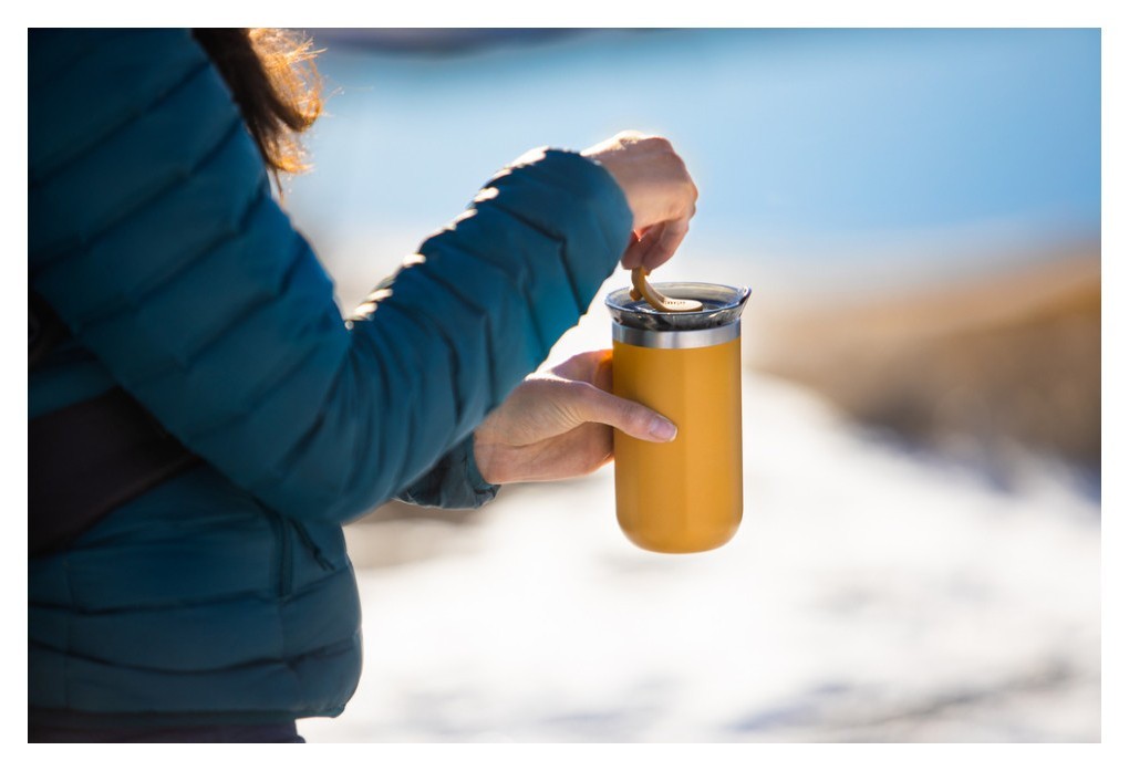 Термокухоль Wacaco Octaroma Lungo 300 мл, жовтий, укр, укр