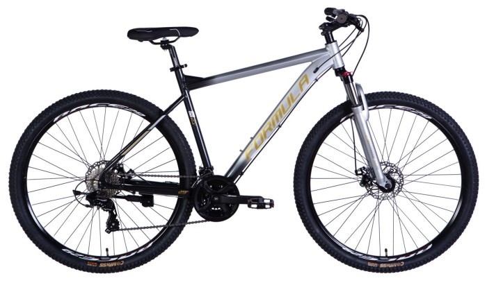 Велосипед AL 29" Formula F-1 DD CS рама-21" серебристо-черный 2026