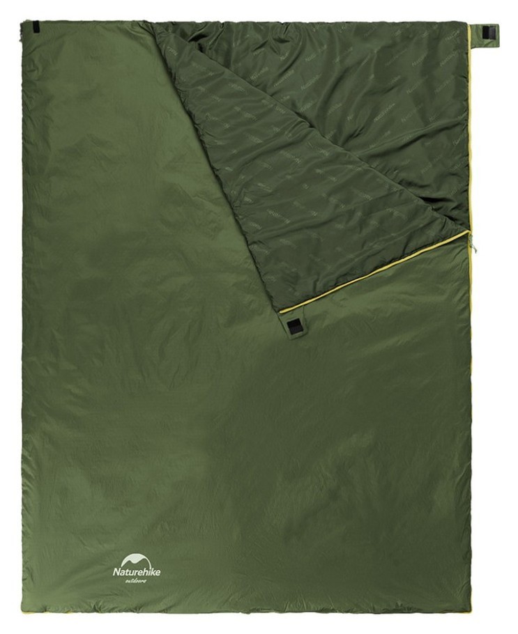 Спальный мешок Naturehike LW180 Mini NH21MSD04, левый, XL, темно-зеленый
