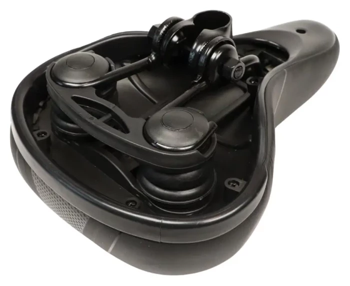 Седло с замком 250*175 мм AZ-N101 черный с оранжевым.