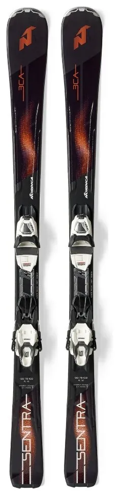 Лижі гірські комплект Nordica SENTRA 3+TLT 10 FDT 152см Black/brown (7149+7021DB) (152 см black, brown)
