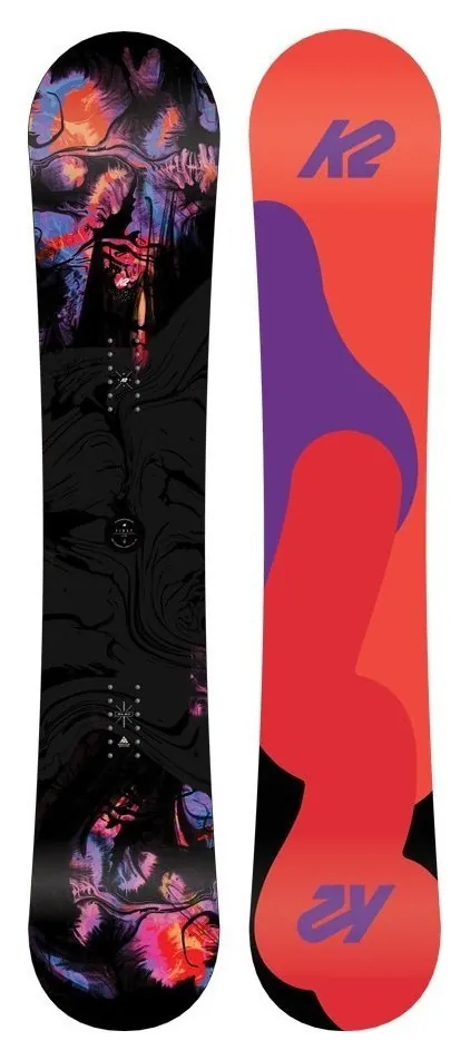 Сноуборд K2 FIRST LITE 142 Black/coral/violet (11C0020) (150 см black, coral, violet)