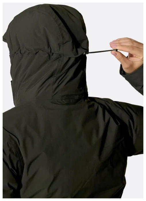 Городская женская теплая мембранная парка Rab Valiance Parka Wmns, Dark Army, 10