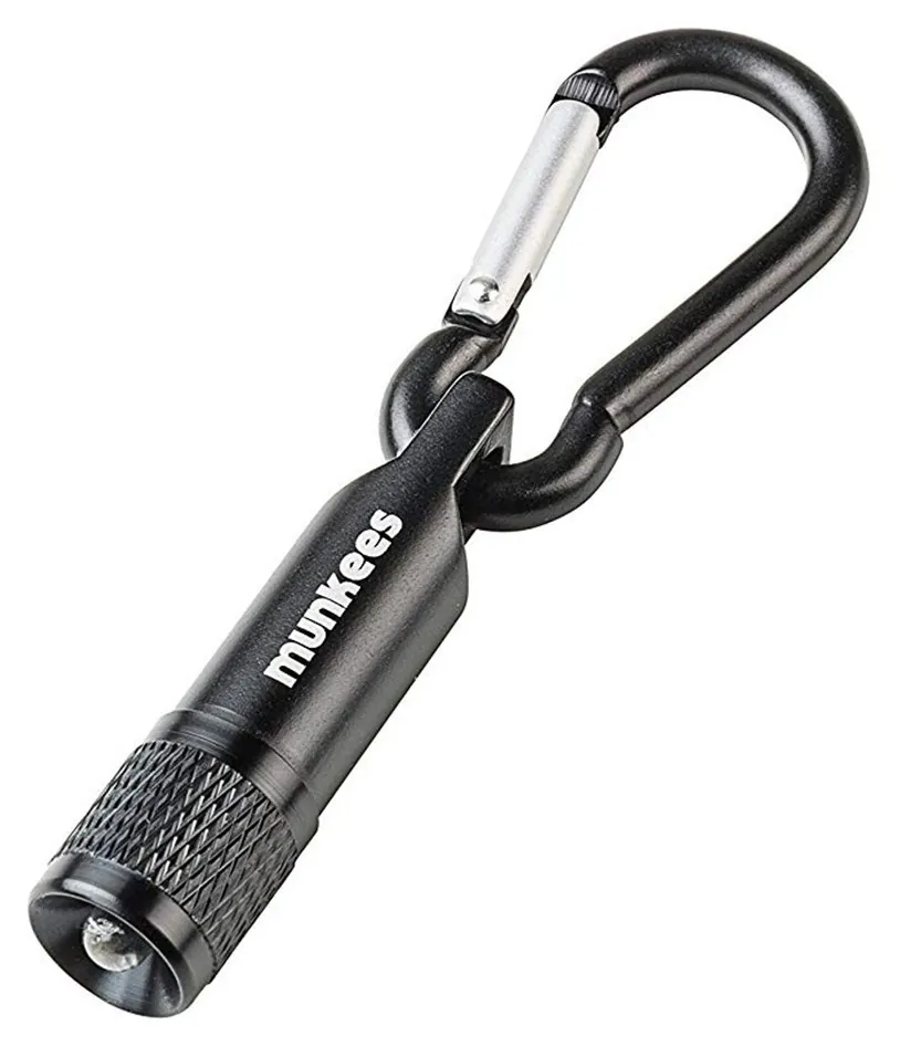 Munkees 1076 брелок-фонарик LED with Carabiner black (1076-BK)