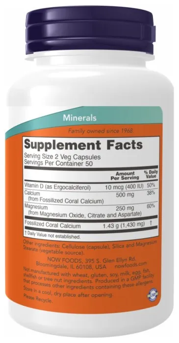 Coral Calcium Plus Mag, D - 100 vcaps
