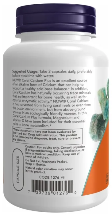 Coral Calcium Plus Mag, D - 100 vcaps