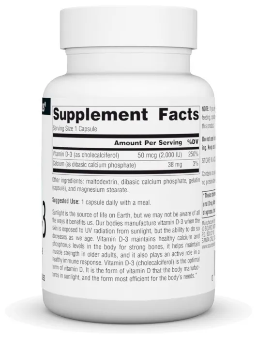 Vitamin D-3 2000 IU - 100 caps