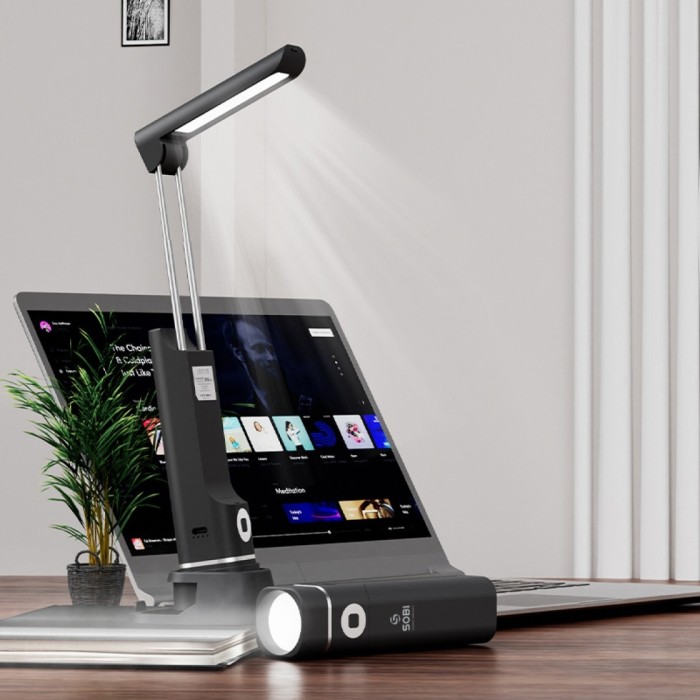 Power Bank Лампа Sobi D12 Black 5000 mAh, укр, укр