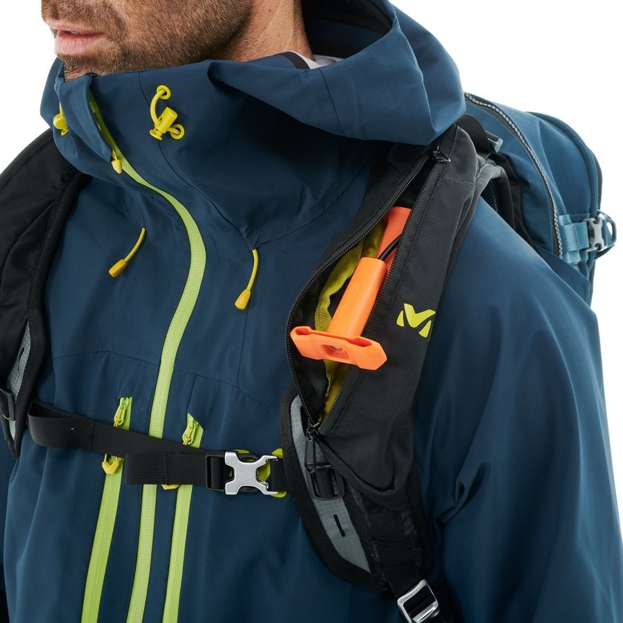 Рюкзак лавинный Millet NEO 30 ARS в комплекте с картриджами 30 L Orion blue/wild lime (MIS2143-WRH)
