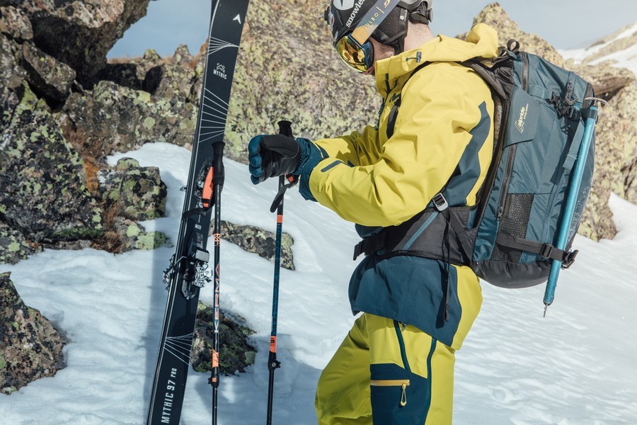 Рюкзак лавинный Millet NEO 30 ARS в комплекте с картриджами 30 L Orion blue/wild lime (MIS2143-WRH)