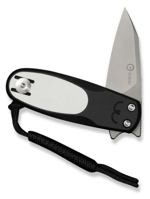 Нож складной карманный Civivi Purr, (4.65 см) Nitro-V / G10 черный/белый