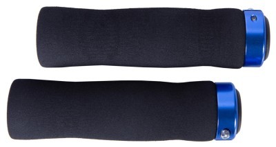 Грипсы 130мм Неопрен BEcool BC-GR6497 черный с синим замком AM (брендированная упаковка)