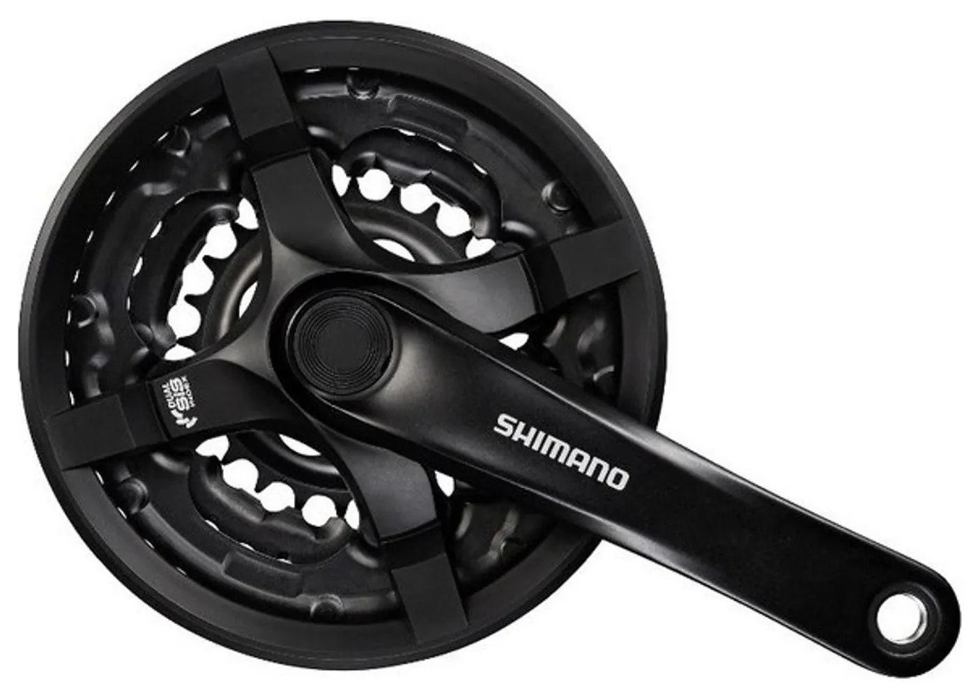 Шатун Алюмiнiй L170мм 28-38-48Т під квадрат SHIMANO FC-TY501 чорний (CHW-430)