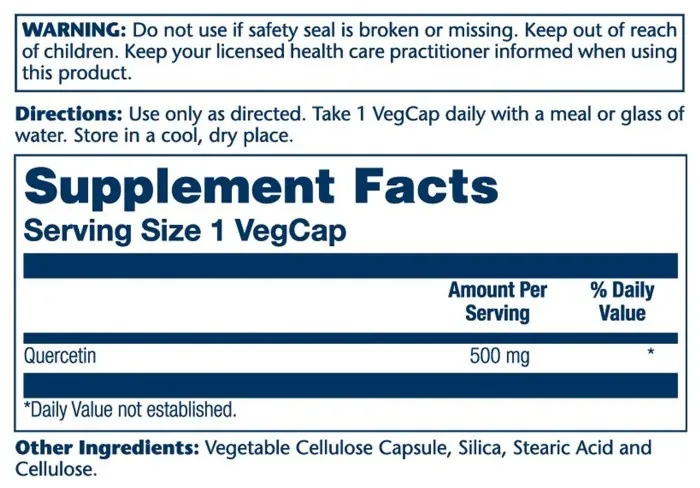 Quercetin 500mg - 90 vcaps