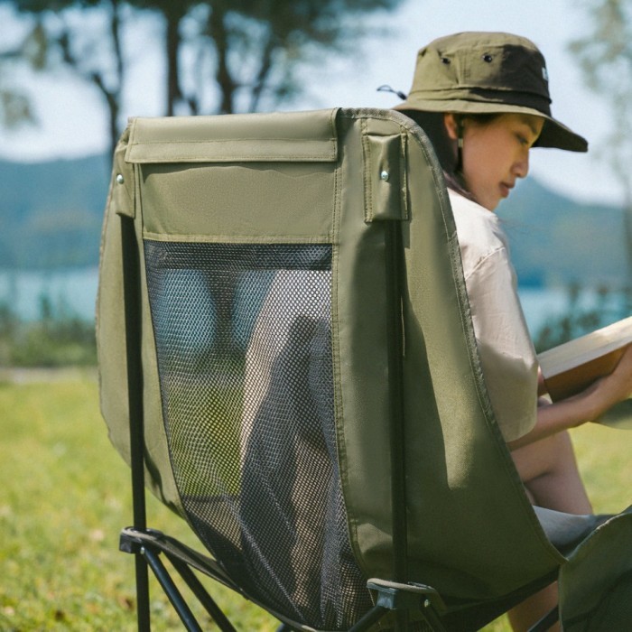 Стілець складаний Naturehike Sea Star 002 CNK2550JJ019, вуглецева сталь, олива, укр, укр