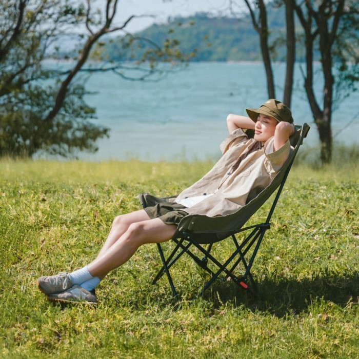 Стілець складаний Naturehike Sea Star 002 CNK2550JJ019, вуглецева сталь, олива, укр, укр