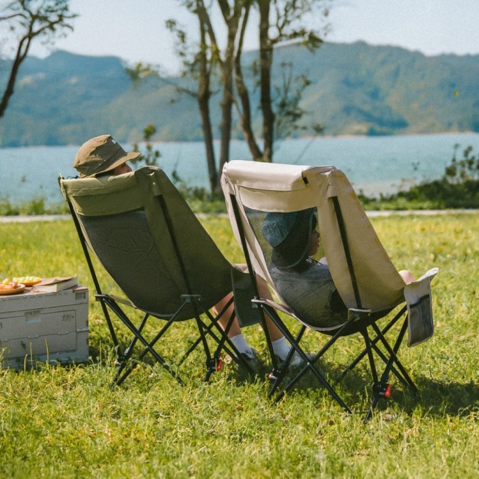 Стілець складаний Naturehike Sea Star 002 CNK2550JJ019, вуглецева сталь, олива, укр, укр