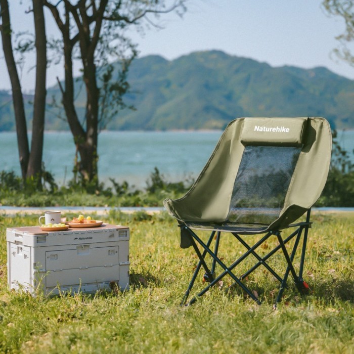 Стілець складаний Naturehike Sea Star 002 CNK2550JJ019, вуглецева сталь, олива, укр, укр