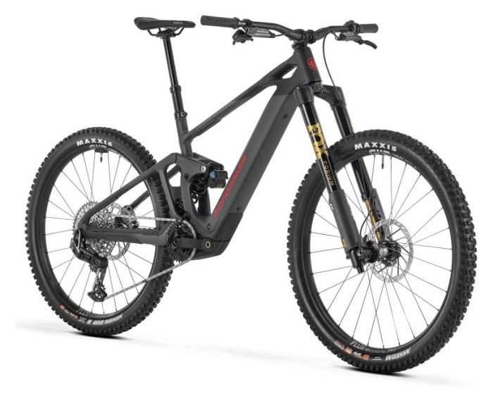 Електровелосипед MONDRAKER DUNE RR Carbon 29/27.5'' 170mm, 400Wh Bosch SX, Black/Grey/Red, L