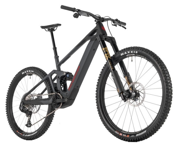 Електровелосипед MONDRAKER DUNE RR Carbon 29/27.5'' 170mm, 400Wh Bosch SX, Black/Grey/Red, L