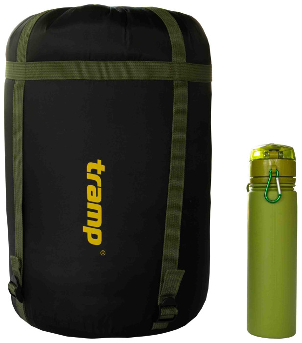 Спальний мішок Tramp Kingwood Long олівця лівий dark-olive/grey 230/100 UTRS-053L