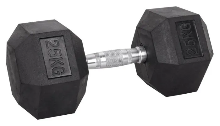 Гантель шестигранна inSPORTline Hexsteel 25 кг