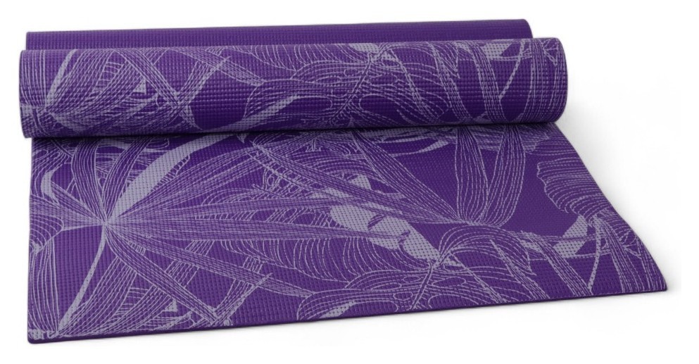 Коврик для йоги и фитнеса, pvc, 6 мм (принт) Bavar Sport