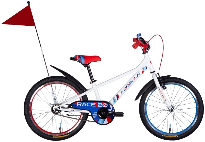 Велосипед ST 20" Formula RACE BH рама-10" білий з червоним та синім 2025, укр, укр